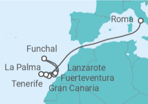 Itinerario del Crucero Islas Canarias - MSC Cruceros