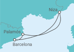 Itinerario del Crucero España, Francia - Azamara Club Cruises