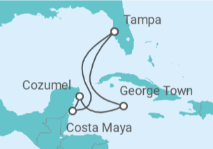 Itinerario del Crucero Islas Caimán, México TI - Celebrity Cruises