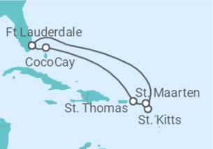 Itinerario del Crucero Islas Vírgenes - Eeuu, Antigua Y Barbuda, Santa Lucía TI - Celebrity Cruises