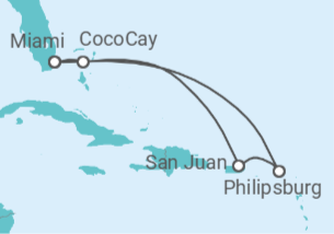 Itinerario del Crucero Saint Maarten, Puerto Rico - Royal Caribbean