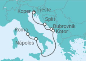 Itinerario del Crucero Eslovenia, Croacia, Montenegro, Italia - Royal Caribbean
