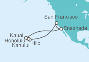 Itinerario del Crucero Islas Hawaianas - Princess Cruises