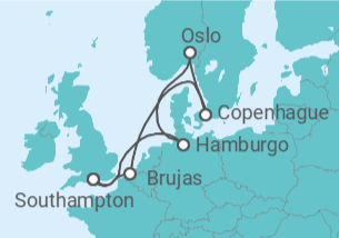 Itinerario del Crucero Bélgica, Dinamarca, Noruega, Alemania - Royal Caribbean