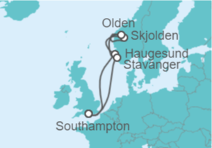 Itinerario del Crucero Noruega - Royal Caribbean