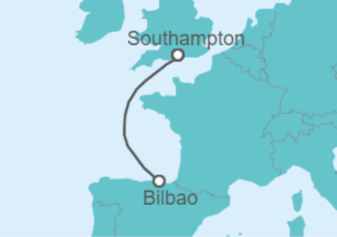 Itinerario del Crucero España - Disney Cruise Line