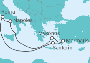 Itinerario del Crucero Grecia, Turquía, Italia - MSC Cruceros