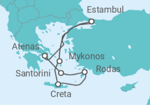 Itinerario del Crucero Grecia - Costa Cruceros