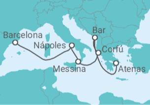Itinerario del Crucero Grecia, Italia - Princess Cruises