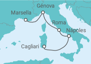 Itinerario del Crucero Italia - Costa Cruceros