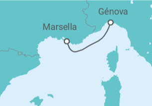 Itinerario del Crucero Francia - MSC Cruceros