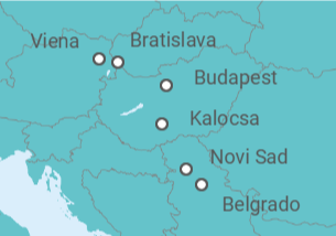 Itinerario del Crucero Tesoros de Danubio y Balcanes - Crucemundo