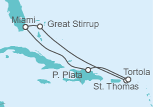 Itinerario del Crucero Islas Vírgenes - Eeuu, Islas Vírgenes - Reino Unido - Norwegian Cruise Line