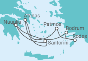 Itinerario del Crucero Grecia, Turquía - Silversea