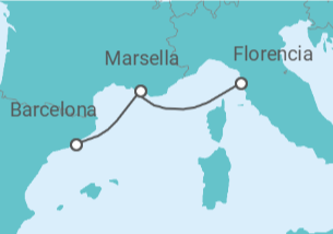 Itinerario del Crucero Francia - MSC Cruceros