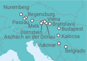Itinerario del Crucero desde Belgrado a Nuremberg - Riverside