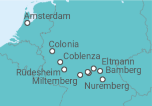 Itinerario del Crucero desde Nuremberg a Amsterdam (Holanda) - Riverside