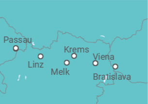 Itinerario del Crucero Austria, Alemania - Riverside