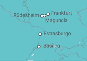 Itinerario del Crucero Francia, Alemania - Riverside