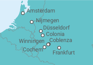 Itinerario del Crucero Alemania - Riverside
