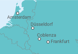 Itinerario del Crucero Alemania, Holanda - Riverside
