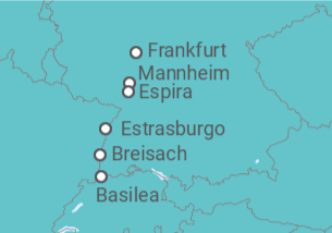 Itinerario del Crucero Alemania, Francia - Riverside