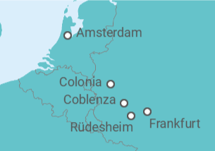 Itinerario del Crucero Alemania, Holanda - Riverside