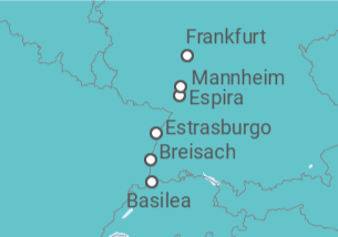 Itinerario del Crucero Suiza, Alemania, Francia - Riverside