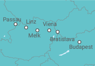 Itinerario del Crucero desde Budapest (Hungría) a Passau (Alemania) - Riverside
