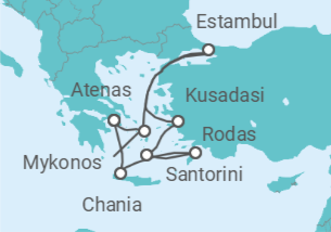 Itinerario del Crucero Días en las Islas Griegas y Noches en Estambul - Virgin Voyages