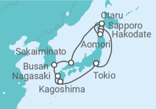 Itinerario del Crucero Japón, Corea Del Sur - Princess Cruises