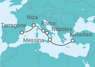 Itinerario del Crucero Italia, Francia, España - Celestyal Cruises