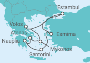Itinerario del Crucero Grecia, Turquía - Costa Cruceros