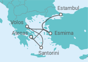 Itinerario del Crucero Turquía, Grecia - Costa Cruceros