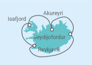 Itinerario del Crucero Islandia TI - Celebrity Cruises