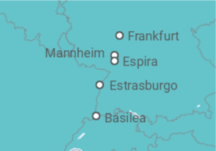 Itinerario del Crucero Alemania, Francia - Riverside