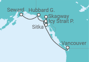Itinerario del Crucero Alaska - Royal Caribbean