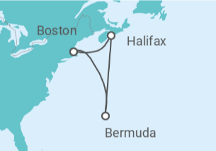 Itinerario del Crucero Canadá, Bermudas - Norwegian Cruise Line