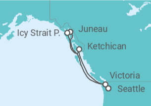 Itinerario del Crucero Alaska - Norwegian Cruise Line