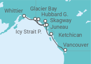 Itinerario del Crucero Alaska - Norwegian Cruise Line