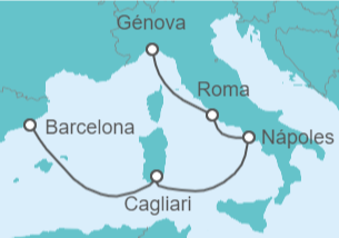 Itinerario del Crucero Italia - Costa Cruceros
