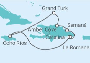 Itinerario del Crucero Crucero por Caribe ¡Sin Visa! - Costa Cruceros