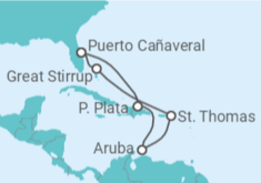 Itinerario del Crucero Aruba, Islas Vírgenes - Eeuu - Norwegian Cruise Line