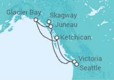 Itinerario del Crucero Alaska - Norwegian Cruise Line