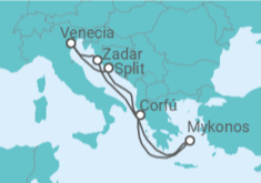 Itinerario del Crucero Italia, Grecia, Croacia - Norwegian Cruise Line