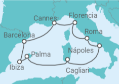 Itinerario del Crucero Francia - Norwegian Cruise Line