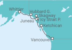 Itinerario del Crucero Alaska - Norwegian Cruise Line
