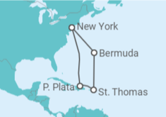 Itinerario del Crucero Islas Vírgenes - Eeuu - Norwegian Cruise Line