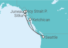 Itinerario del Crucero Alaska - Norwegian Cruise Line