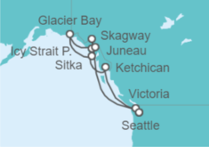 Itinerario del Crucero Alaska - Norwegian Cruise Line